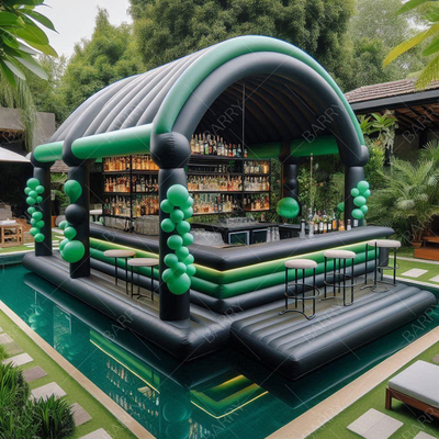 বিলাসবহুল প্রাপ্তবয়স্ক inflatable বার সঙ্গে পুল বড় inflatable পুল বার পার্টি inflatable বার সুইমিং পুল