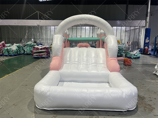 পার্টি কাস্টমাইজড Inflatable Bouncing Castle Inflatable Bouncer Jumping Castle Kids Girl Princess Carriage Combo With Slide