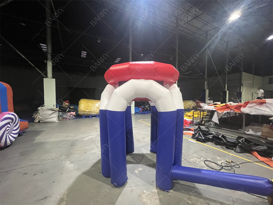 বিশাল inflatable বাস্কেটবল হুপ শুটিং মজা গেম বায়ু পাম্প সঙ্গে বাস্কেটবল পার্টি ইভেন্ট গেম জন্য