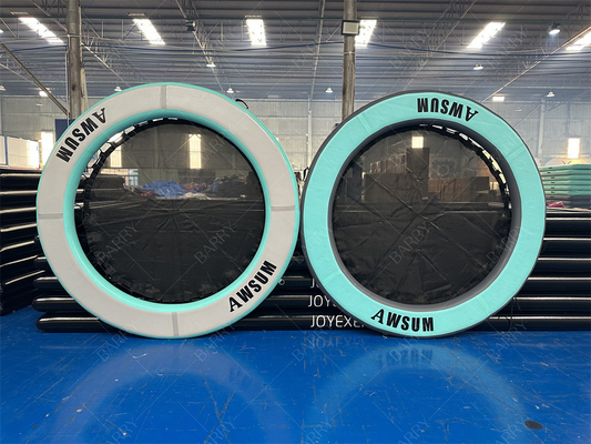 সুইমিং পুল গোলাকার পুল ভাসমান দ্বীপ ভাঁজযোগ্য inflatable জলের হ্যামাক সঙ্গে জাল