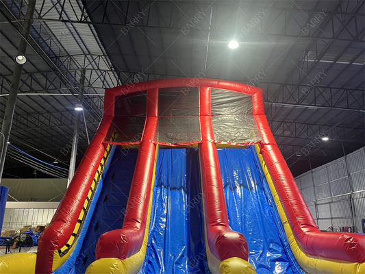 10.৫x৫.৪x৬.৬ মিটার বাণিজ্যিক ডাবল লেন বিশাল inflatable ওয়াটার স্লাইড Jumper Bouncing Moon Bounce Water Slides for Adult Pool