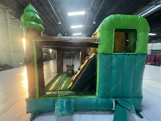3.6x3x2.4m পশু থিম রেইনফরেস্ট জাম্পিং বাউন্সি ক্যাসল বাণিজ্যিক inflatable বাউন্স হাউস
