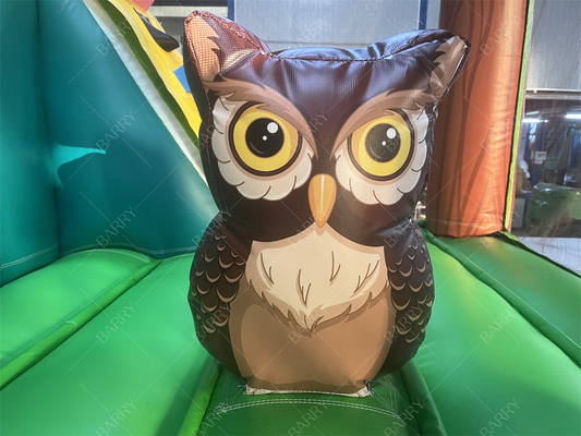 3.6x3x2.4m পশু থিম রেইনফরেস্ট জাম্পিং বাউন্সি ক্যাসল বাণিজ্যিক inflatable বাউন্স হাউস
