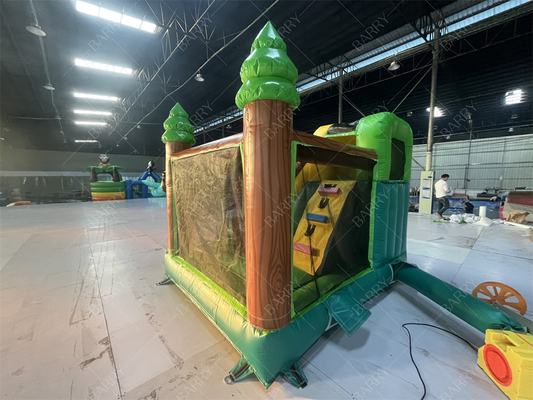 3.6x3x2.4m পশু থিম রেইনফরেস্ট জাম্পিং বাউন্সি ক্যাসল বাণিজ্যিক inflatable বাউন্স হাউস