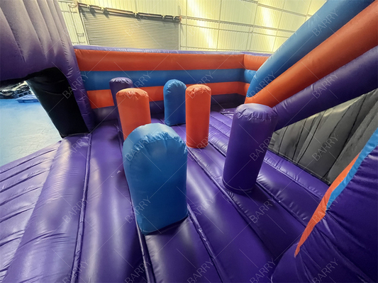 আকার কাস্টমাইজ করুন পাইকারি স্তর আপ inflatable bouncer combo bouncy castle for kids
