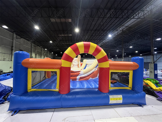 আউটডোর কিডস খেলার মাঠ স্লাইড বাধা কোর্স সঙ্গে inflatable থিম পার্ক