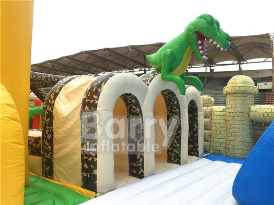 1600m2 বিশ্বের বৃহত্তম inflatable থিম পার্ক ইনডোর ডাইনোসর আউটডোর বিগ ঝাঁপ সঙ্গে খেলাধুলা খেলা