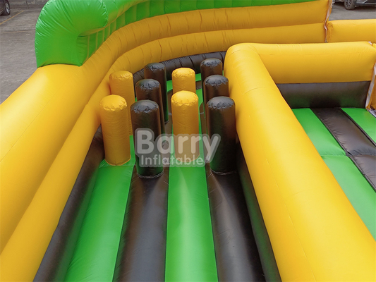 বিশাল আউটডোর ওয়াটার শুকনো inflatable থিম পার্ক জাতীয় ইনডোর বিগ বাউন্স হাউস উইপ আউট গেম স্লাইড ক্লাইম্বিং প্রাচীর