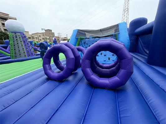 30x30 মিটার বড় বাউন্স বিনোদন পার্ক inflatable থিম পার্ক বাউন্স হাউস খেলার এলাকা খেলা