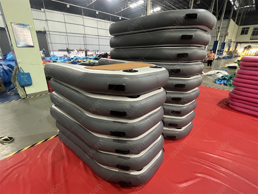 বায়ু পাম্প সহ কাস্টমাইজযোগ্য inflatable কুকুর জল র্যাম্প