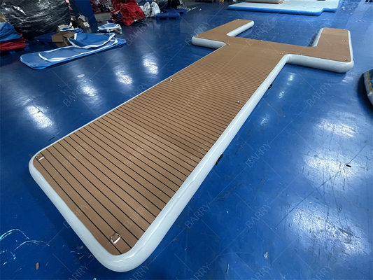 কাস্টমাইজযোগ্য inflatable ভাসমান ডক পিভিসি ইভিএ জল প্ল্যাটফর্ম