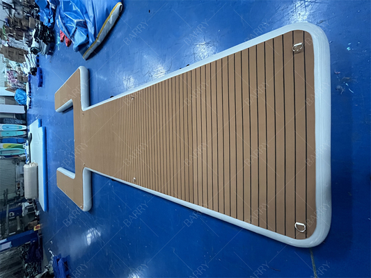 কাস্টমাইজযোগ্য inflatable ভাসমান ডক পিভিসি ইভিএ জল প্ল্যাটফর্ম