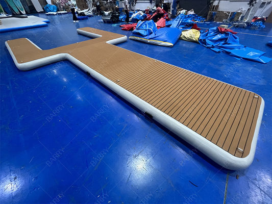 কাস্টমাইজযোগ্য inflatable ভাসমান ডক পিভিসি ইভিএ জল প্ল্যাটফর্ম
