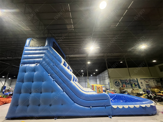 বিনোদন পার্ক আউটডোর বাগান বড় বাচ্চাদের জন্য ইনফ্ল্যাটেবল ডাবল ওয়াটার স্লাইড, টিনএজারদের বাড়ির উঠোনে ব্যবহারের জন্য