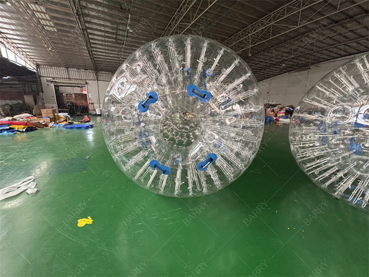 পিভিসি টিপিইউ ২.৫ মিটার ক্রেজি হিউম্যান হ্যামস্টার জোরবিং রোলিং বল ইনফ্ল্যাটেবল জোরব বল বাচ্চাদের এবং প্রাপ্তবয়স্কদের জন্য