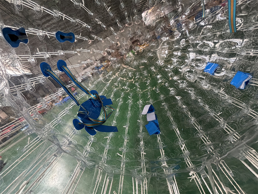 পিভিসি টিপিইউ ২.৫ মিটার ক্রেজি হিউম্যান হ্যামস্টার জোরবিং রোলিং বল ইনফ্ল্যাটেবল জোরব বল বাচ্চাদের এবং প্রাপ্তবয়স্কদের জন্য