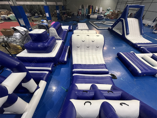 ফ্যাশন ডিজাইন ইনফ্ল্যাটেবল ওয়াটার পার্ক ইনফ্ল্যাটেবল ভাসমান ওয়াটার পার্ক ব্যবসায়িক গ্রীষ্মকালীন অ্যাকোয়া পার্ক