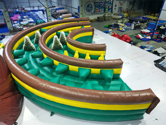 বিশাল inflatable ঝাঁপানো bouncer স্লাইড বাধা কোর্স inflatable খেলা বাধা বাচ্চাদের এবং প্রাপ্তবয়স্কদের জন্য ট্রাম্পলিন পার্ক