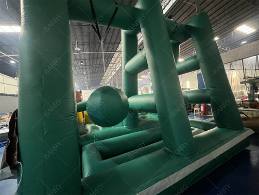 বিশাল inflatable ঝাঁপানো bouncer স্লাইড বাধা কোর্স inflatable খেলা বাধা বাচ্চাদের এবং প্রাপ্তবয়স্কদের জন্য ট্রাম্পলিন পার্ক