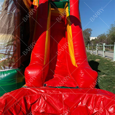 কিডস ডাইনোসর স্লাইড সহ বাউন্স হাউস কাস্টিলোস ইনফ্লাবলস ডিনো বাউন্স কাসল স্লাইড ব্লোয়ার সহ