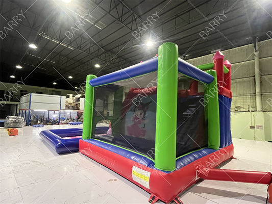 বাণিজ্যিক মেলোডি কুওমি কার্টুন ইনফ্ল্যাটেবল ওয়াটার স্লাইড যা পার্টির জন্য পুল সহ