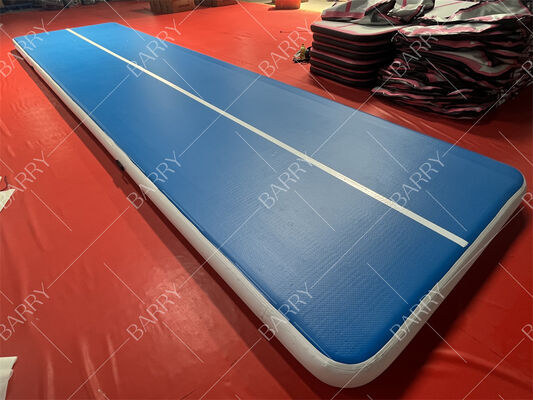 কারখানার ইনflatable এয়ার ট্র্যাক জিমন্যাস্টিকস টাম্বলিং ম্যাট ড্রপ সেলাই ব্লোয়ার ভেলক্রো সংযোগ সহ যোগা ব্যবহারের জন্য