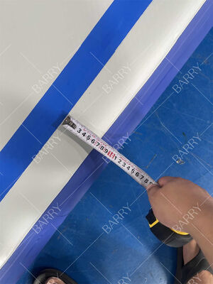 ড্রপ স্টিচ পিভিসি ফিটনেস জিমন্যাস্টিকস গদি বহিরঙ্গন প্রশিক্ষণের জন্য inflatable বায়ু ট্র্যাক ম্যাট