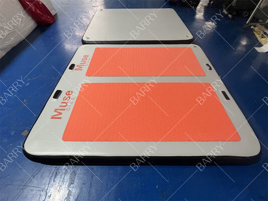 DWF ফ্লোটিং পিল্যাটস ম্যাটস ইনফ্ল্যাটেবল ওয়াটার যোগ ম্যাট অ্যাকোয়া ফিজিক্যাল ফ্লোটিং সুইমিং পুল ম্যাট