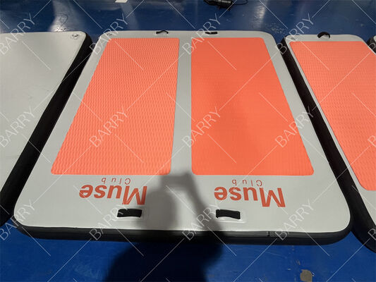 DWF ফ্লোটিং পিল্যাটস ম্যাটস ইনফ্ল্যাটেবল ওয়াটার যোগ ম্যাট অ্যাকোয়া ফিজিক্যাল ফ্লোটিং সুইমিং পুল ম্যাট