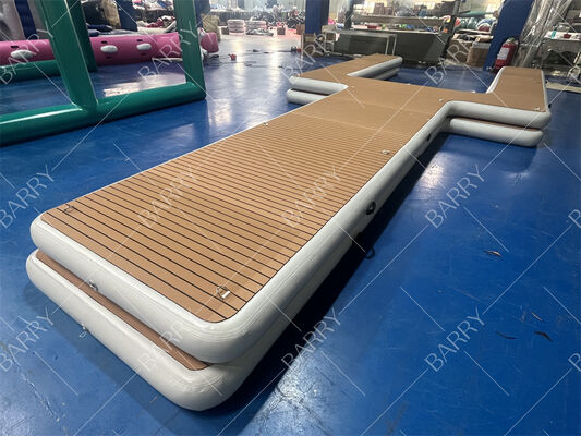 Water Floating Island Jetski Dock Inflatable Y Pontoon Motor Boat Dock Platform