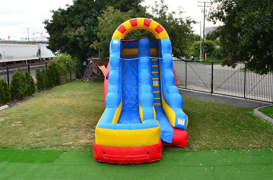 বাণিজ্যিক ১৫ ফুট ডুয়াল লেন ওয়াটারস্লাইড, বাচ্চাদের জন্য বড় পুল সহ