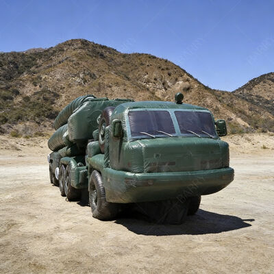 বায়ু প্রতিরোধের পারফরম্যান্স কাস্টম ইনফ্ল্যাটেবল এয়ার ডিফেন্স ক্ষেপণাস্ত্র যানবাহন ডেকো