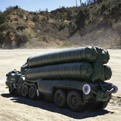 বায়ু প্রতিরোধের পারফরম্যান্স কাস্টম ইনফ্ল্যাটেবল এয়ার ডিফেন্স ক্ষেপণাস্ত্র যানবাহন ডেকো