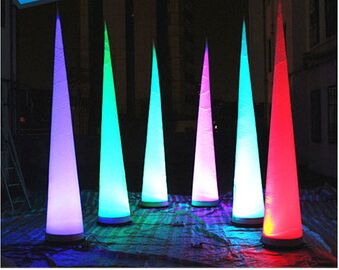 সেক্স টিউব 8 LED লাইটিং Inflatable কলাম Diaplay জন্য রঙ পরিবর্তন