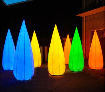সেক্স টিউব 8 LED লাইটিং Inflatable কলাম Diaplay জন্য রঙ পরিবর্তন
