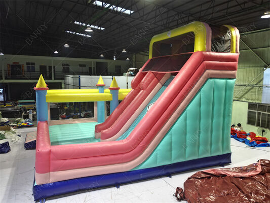 স্লাইড এবং প্লে এলাকা সহ কাস্টমাইজযোগ্য অনুগ্রহ গির্জা থিমযুক্ত ইনফ্ল্যাটেবল বাউন্সি কাসল