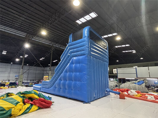 বাণিজ্যিক ব্লু ওয়েভ কিডস ব্যাকয়ার্ড পিভিসি ইনফ্ল্যাটেবল স্লাইড হোম ব্যবহারের জন্য পুল সহ