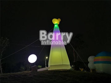 মিউজিক পার্ক কাস্টম মেড পার্টি সজ্জা জন্য inflatable জিরাফ বাতিঘর