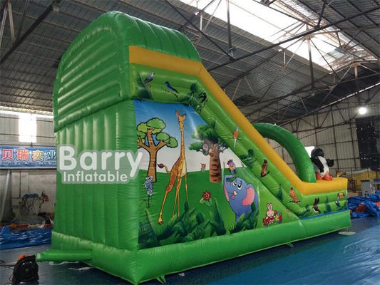 কার্টুন  থিম Inflatable ভাসমান জল স্লাইড 7 * 4 * 5 মিটার জল পার্ক স্লাইড কিডস