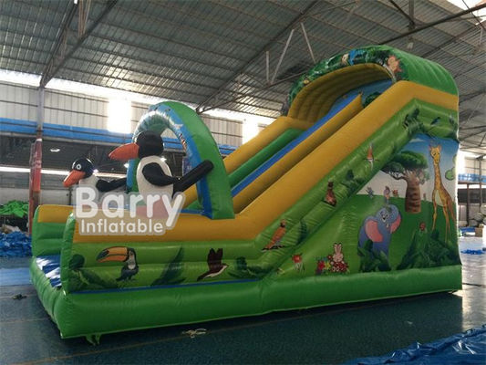 কার্টুন  থিম Inflatable ভাসমান জল স্লাইড 7 * 4 * 5 মিটার জল পার্ক স্লাইড কিডস