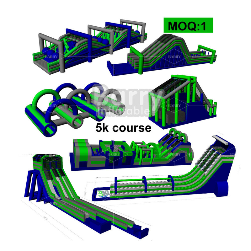বাণিজ্যিক আউটডোর inflatable বাধা 5k লোভ দৈত্য প্রাপ্তবয়স্ক বিস্ফোরিত বাধা কোর্স 5k জন্য পার্টি ভাড়া সরঞ্জাম