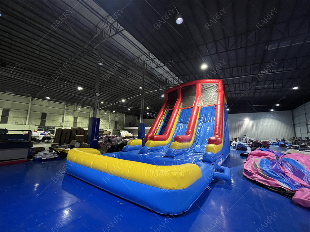 10.৫x৫.৪x৬.৬ মিটার বাণিজ্যিক ডাবল লেন বিশাল inflatable ওয়াটার স্লাইড Jumper Bouncing Moon Bounce Water Slides for Adult Pool