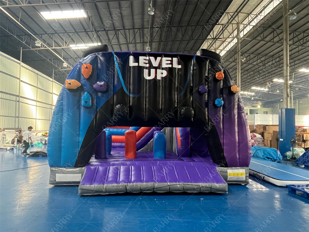 আকার কাস্টমাইজ করুন পাইকারি স্তর আপ inflatable bouncer combo bouncy castle for kids
