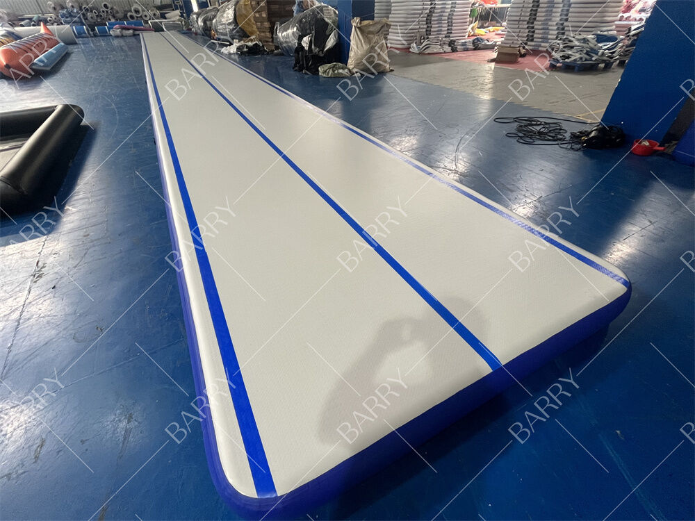 ড্রপ স্টিচ পিভিসি ফিটনেস জিমন্যাস্টিকস গদি বহিরঙ্গন প্রশিক্ষণের জন্য inflatable বায়ু ট্র্যাক ম্যাট