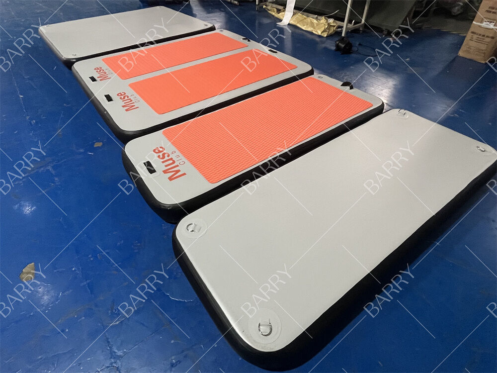 DWF ফ্লোটিং পিল্যাটস ম্যাটস ইনফ্ল্যাটেবল ওয়াটার যোগ ম্যাট অ্যাকোয়া ফিজিক্যাল ফ্লোটিং সুইমিং পুল ম্যাট