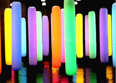 সেক্স টিউব 8 LED লাইটিং Inflatable কলাম Diaplay জন্য রঙ পরিবর্তন