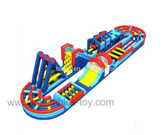 বুট ক্যাম্প Wipeout সঙ্গে Multielement পিভিসি Tarpaulin Inflatable Obstacle কোর্স