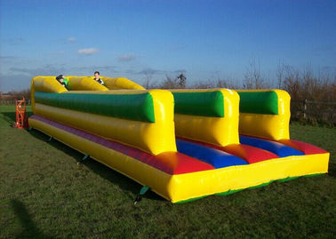চ্যালেঞ্জিং Bunge Run Playground Inflatable স্পোর্টস গেমস 2 লেন সিই