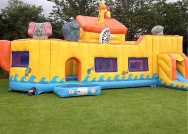 নোয়া এর আর্ক কার্যকলাপ প্রাণী বাণিজ্যিক Inflatable Toddler খেলার মাঠ আশ্চর্যজনক এবং বিশাল
