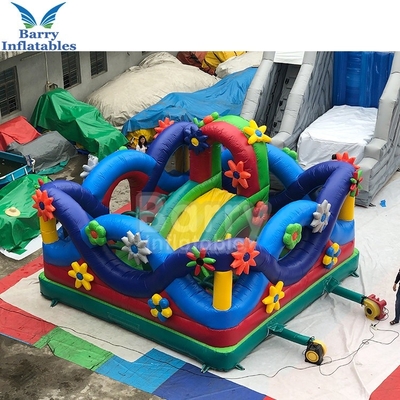 0.55 মিমি পিভিসি বাউন্সি ক্যাসল ফ্লাওয়ার ভেজিটেবল ইনফ্ল্যাটেবল ফান্সিটি প্লেগ্রাউন্ড থিম পার্ক